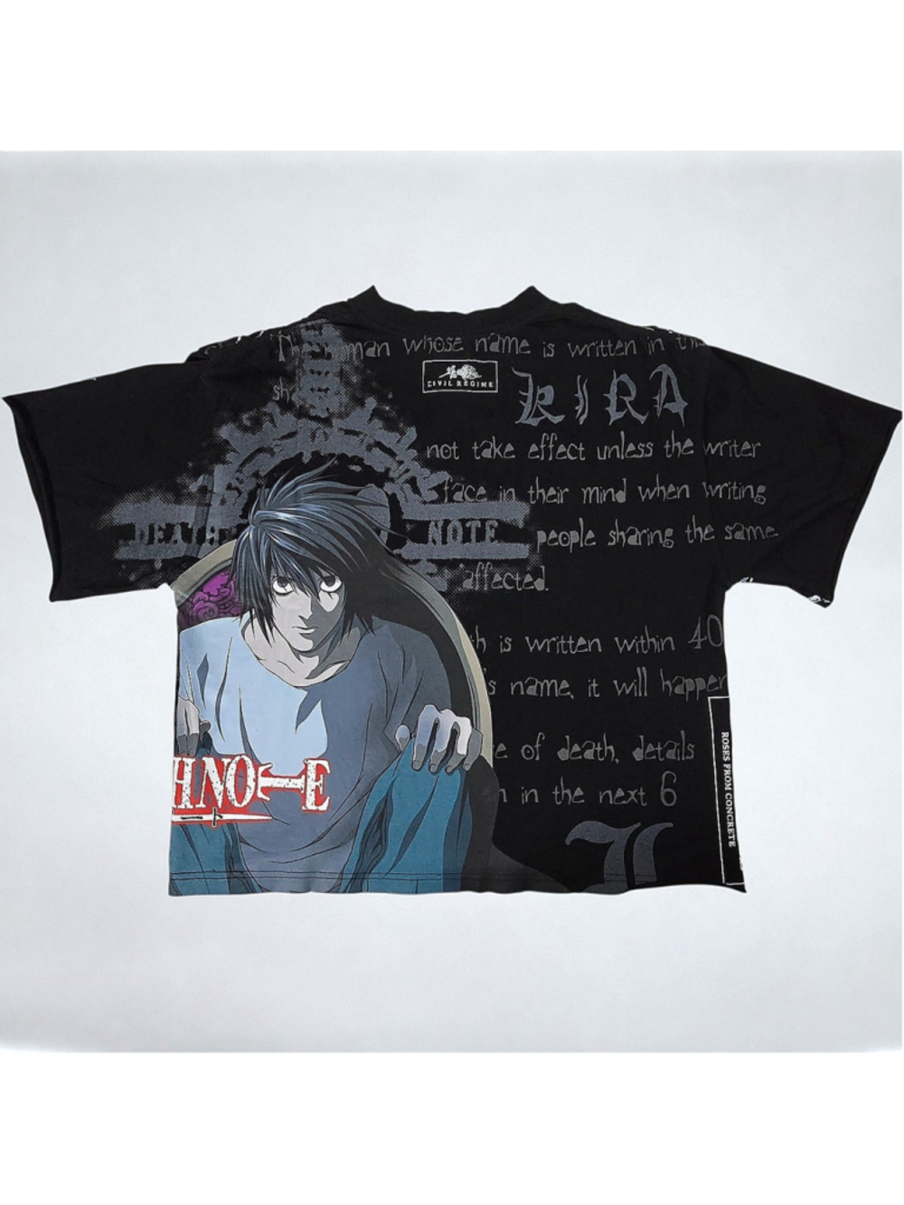 Civil Regime x Death Note L Fatal Stare Side By Side Dungeon Tee • Small